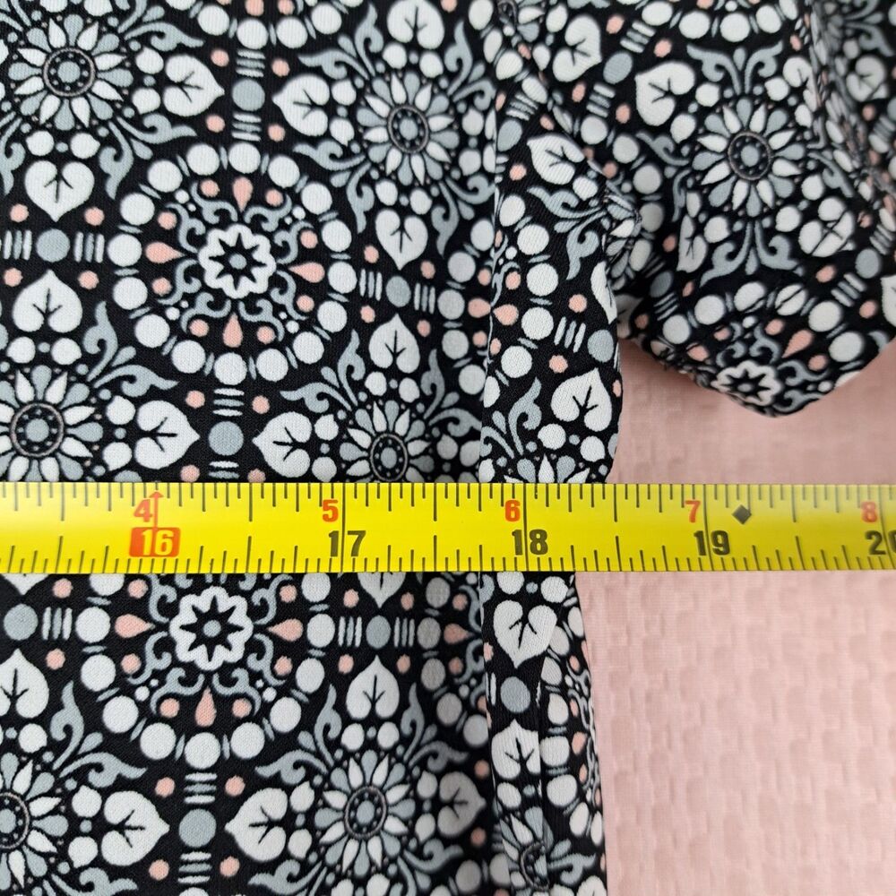 Max Studio Shirt Polo Dress Floral Mandala Pattern Short sleeve Size S - Picture 3 of 12
